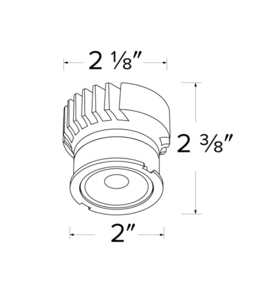 Elco Lighting Koto Architectural Sunset LED Engine, 14.7W Max, CRI95, Dim-to-Warm, ELK19SD