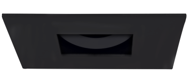 Elco Lighting Pex 2" Square Adjustable Pinhole, Koto System, All Black, ELK2527BB
