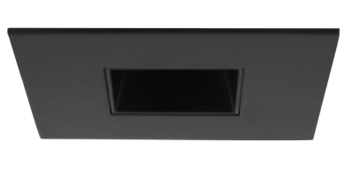 Elco Lighting Pex 2" Square Reflector, All Black, ELK2541BB