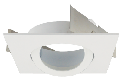 Elco Lighting Pex 2" Square Gimbal, 30° Tilt, All White, ELK2588W