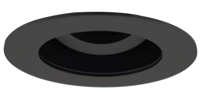 Elco Lighting Pex 2" Round Adjustable Reflector, 358° Rotation, 30° Tilt, All Black, ELK2829BB