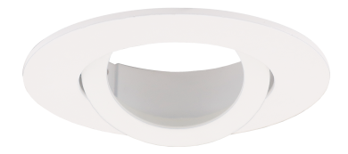 Elco Lighting Pex 2 In. Round Gimbal Spot Trim, White, ELK2888W