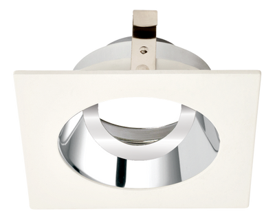 Elco Lighting Pex 3" Square Adjustable Reflector, 358° Rotation, All White, ELK3329C