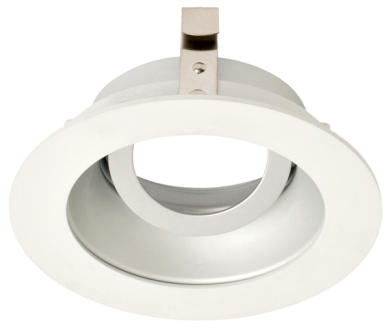 Elco Lighting Pex 3 In. Round Adjustable Reflector, Koto LED Module Compatible, 30° Tilt, Haze with White Trim, ELK3629H