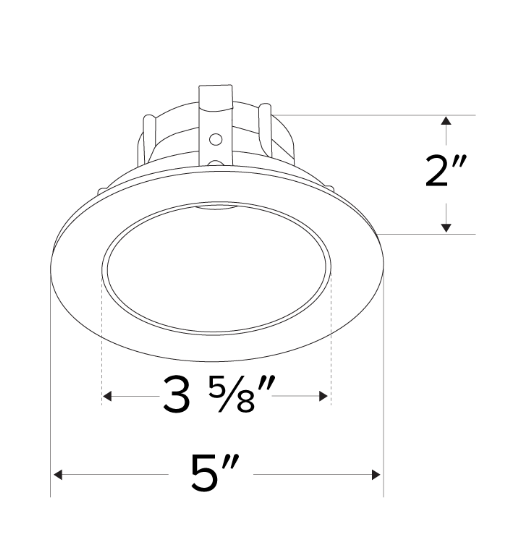Elco Lighting Pex 4 In. Round Deep Reflector, Koto LED Module Compatible, Wet Rated, All Bronze, ELK4118BZ
