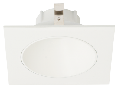 Elco Lighting Pex 4" Square Deep Reflector, Koto LED Module, Wet Location, White, ELK4218W