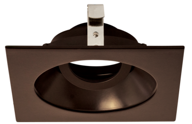 Elco Lighting Pex 4" Square Adjustable Reflector for Koto System, All Bronze, ELK4229BZ