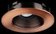 Elco Lighting Trim Style matches Koto System Flexa. Mix and match any ring finish with any reflector or baffle finish, All Copper  -  ELK4723CPCP