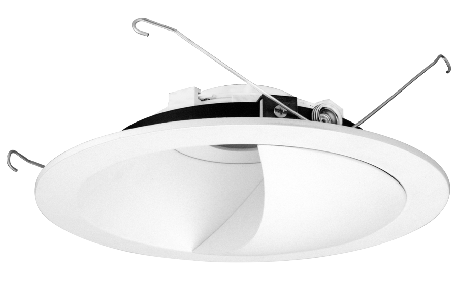 Elco Lighting Unique Round Wall Wash Trim for Koto Module, 6 In., White, ELK6715W