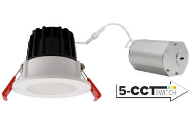 Elco Lighting 2 In. LED Elm Round Reflector, 8W, CCT Selectable, CRI90, 120V, Triac/ELV, All White, ERT210CT5W
