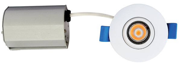 Elco Lighting 2" Ultra Slim LED Gimbal, 5W, CCT Selectable, CRI90, Triac/ELV, White, ERT218CT5W