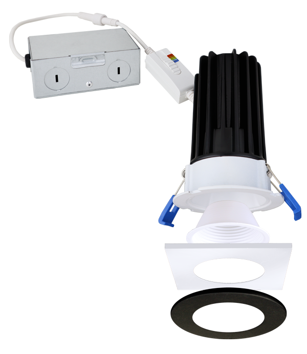 Elco Lighting 2 In. LED Elm Round Reflector, All White, ERT210W