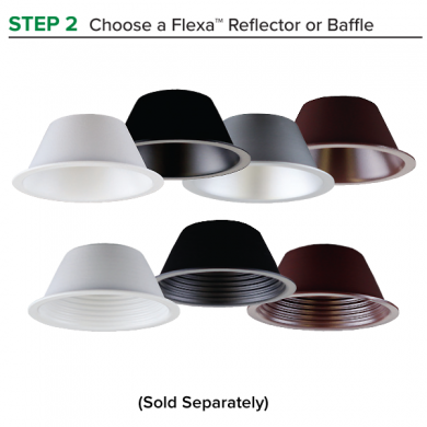 Elco Lighting 2" High Lumen LED Downlight, 12W, CCT Selectable, CRI90, 38°, Triac/ELV, ERT2HL10CT5