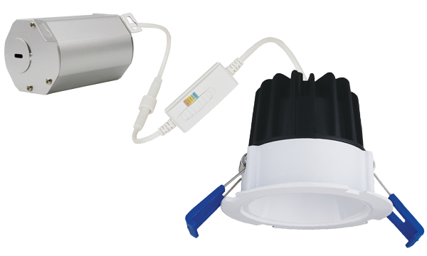 Elco Lighting 2" LED Round Downlight, 8W, CCT Selectable, CRI90, 38°, Triac/ELV, ERT2L06CT5