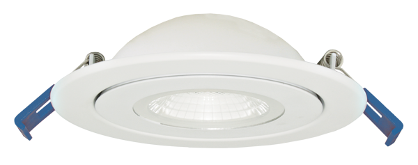 Elco Lighting 4" LED Adjustable Eyeball Downlight, 9W, CCT Selectable, CRI90, Triac/ELV, 28° Beam, Bronze, ERT416CT5BZ