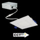 Elco Lighting 4" SQR LED PNL LGHT 12W 800LMN 5CCT  -  ERT441CT5W
