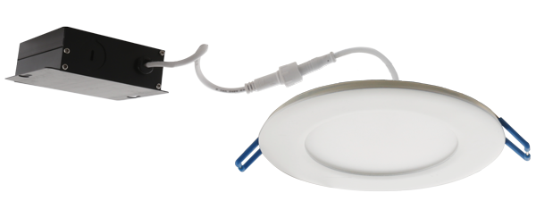 Elco Lighting 6" Ultra Slim Round Panel Light, 12W, 3000K, CRI90, Triac/ELV, Bronze, ERT61130BZ