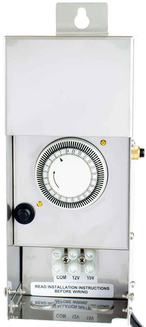 Westgate Mfg 200W Dual-Tap Landscape Transformer, Timer & Photocell Ready, Stainless Steel, TR-200W-DT-TPC-SS