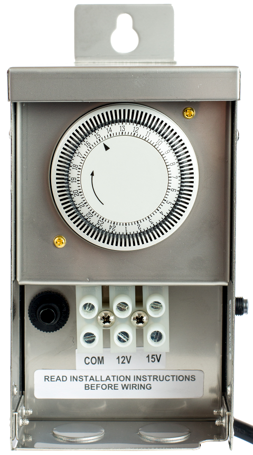 Westgate Mfg Landscape Transformer, 40W, Dual Tap, Timer & Photocell Ready, Stainless Steel, TR-40W-DT-TPC-SS