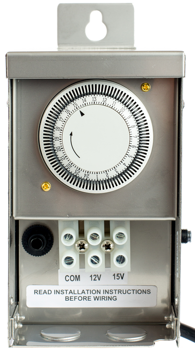 Westgate Mfg Landscape Transformer, 75W, Dual Tap, Timer & Photocell Ready, Stainless Steel, TR-75W-DT-TPC-SS