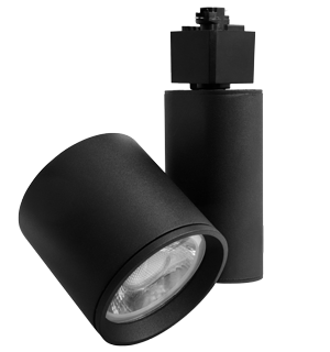 Elco Lighting Gordian Track Fixture, 10W, CCT Selectable, 120V, 38° Beam, Black with White Trim, ET619CT3DB