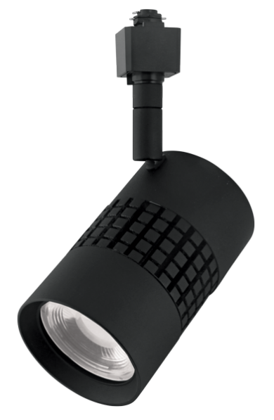 Elco Lighting Celtic LED Track Fixture, 15W, 3000K, TRIAC, 35° Beam, Black with White Trim, ET750DB
