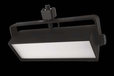 Elco Lighting LED Distell Wall Wash Track Fixture, 2500 Lumens, Black, 4000K  -  ETW4040B