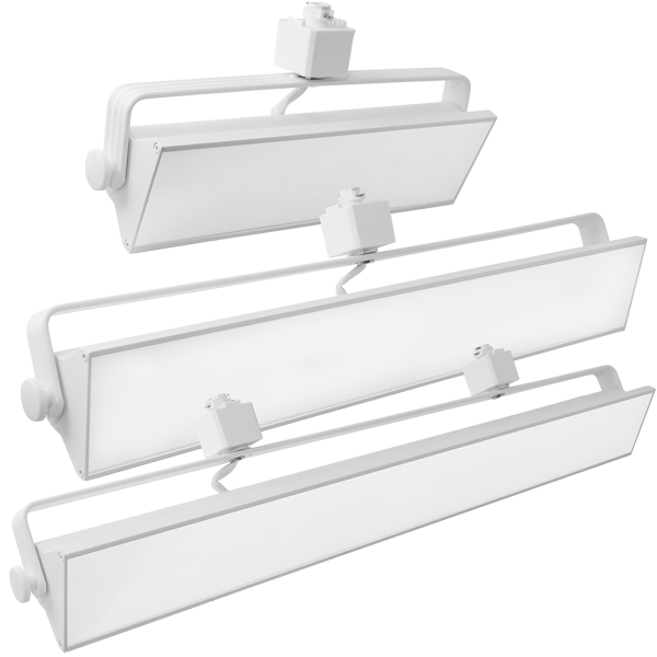 Elco Lighting LED Pipe Wall Wash Track Fixture, 20W, CCT Selectable, 120V, 12 In., All White, ETW42CT3W-J