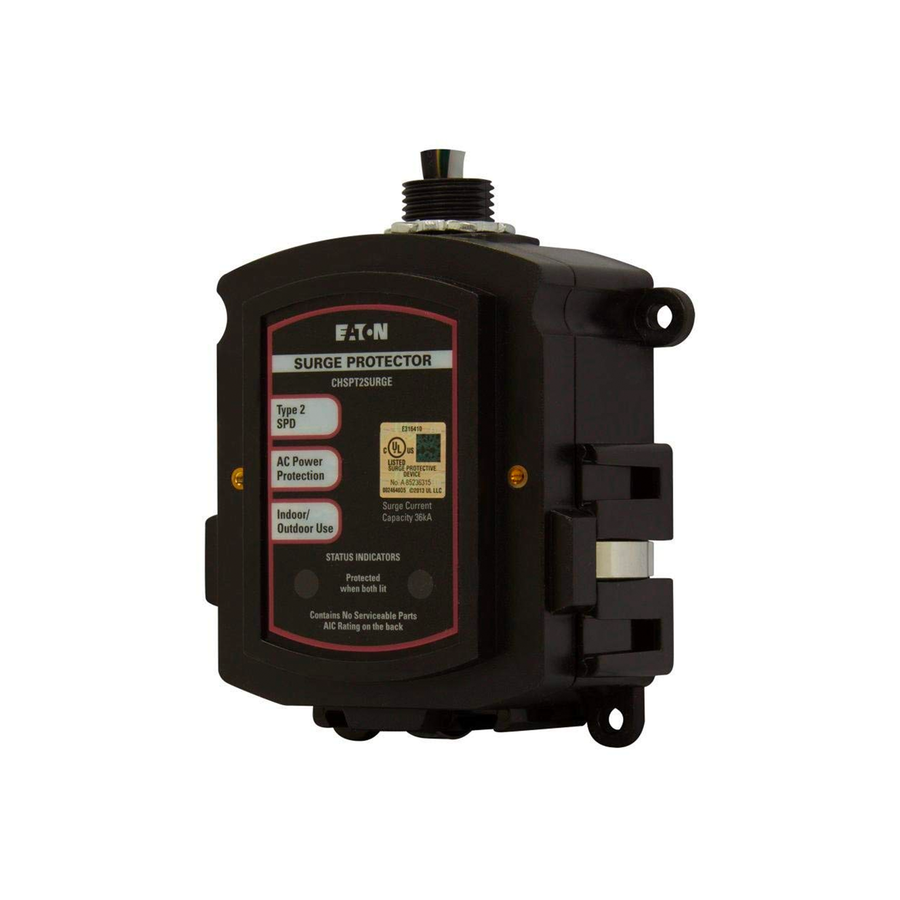 Eaton SPD Type 2 Chsp Whole Home Surge Protector, Nema 4, Single Phase, 120/240 Volts, Ul 1449 3Rd Edition CHSPT2SURGE