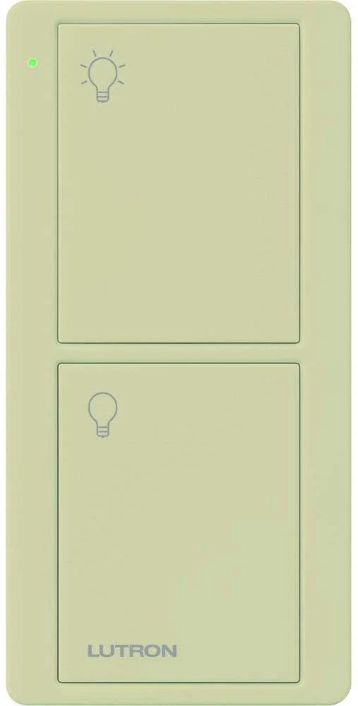 Lutron 2-Button Pico Smart Remote, with Light Icons, PJ2-2B-GIV-L01, Ivory