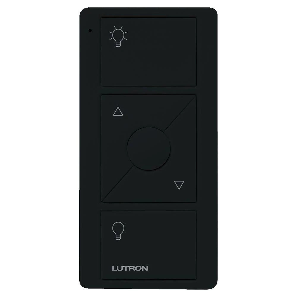 Lutron 3-Button with Raise/Lower and Preset, Pico Smart Remote, with Light Icons, Black, PJ2-3BRL-GBL-L01