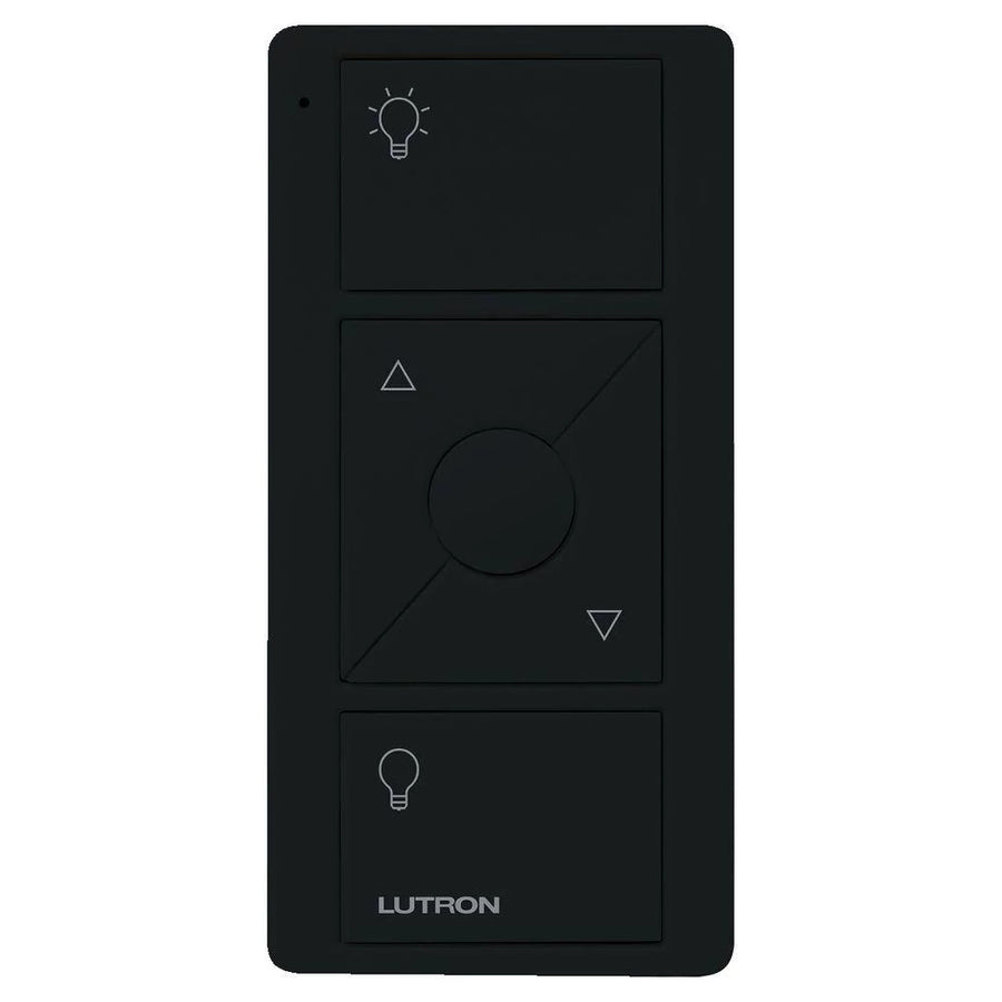 Lutron 3-Button with Raise/Lower and Preset, Pico Smart Remote, with Light Icons, Black, PJ2-3BRL-GBL-L01