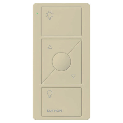 Lutron 3-Button with Raise/Lower and Preset, Pico Smart Remote, with Light Icons, Ivory, PJ2-3BRL-GIV-L01