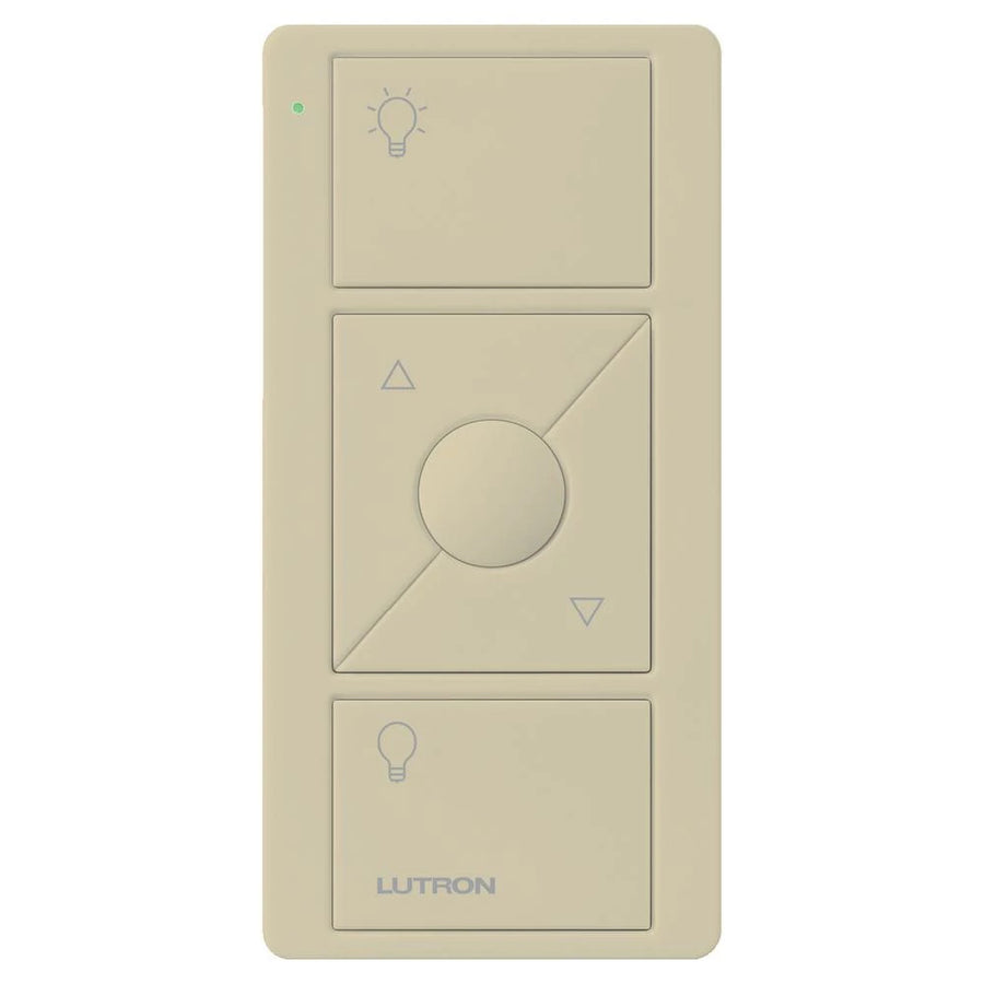 Lutron 3-Button with Raise/Lower and Preset, Pico Smart Remote, with Light Icons, Ivory, PJ2-3BRL-GIV-L01