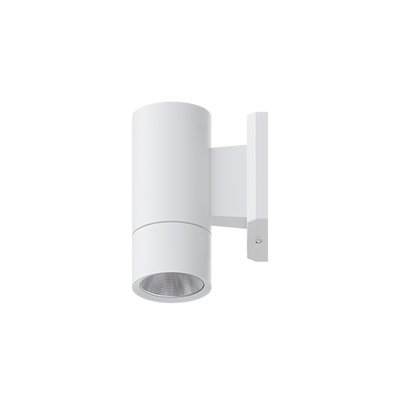 Elite Lighting FPR1 LED Round Wall Mount Cylinder, 13.4–32.4W, CCT Selectable, CRI90, 0-10V Dimming, Architectural White, FPR1-LED-WM