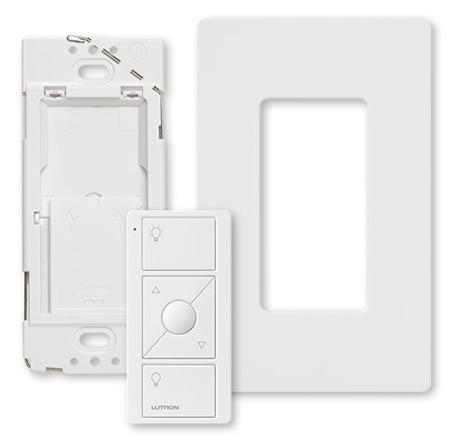 Lutron Pico Original Smart Remote Wall Mount Kit For Caseta Smart Dimmer Switch 3-Way, PJ2-WALL-L01, White