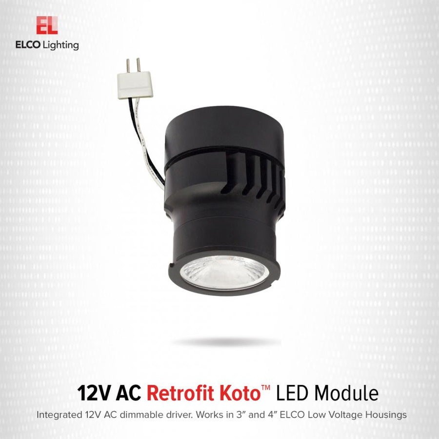 Elco Lighting Koto 12V AC LED Module, 9W, 2700K, CRI93, MR16, 25–60° Beam, ELK0827-12