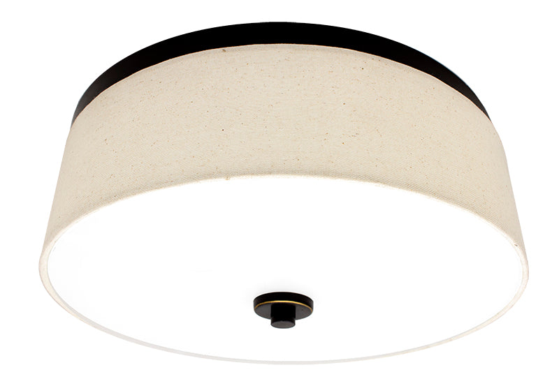 Westgate Lighting  Integrated Led Fabric Drum 15In 23W 1380Lm C90 5Cct 27/30/35/40/50K, Bronze  LCFF-15-MCT5-BR