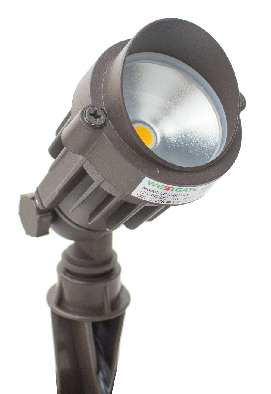 Westgate Mfg LF12, 6W, 3000K, 12V, IP67, Glass Lens, Bronze, LF12-6W-30K-KN