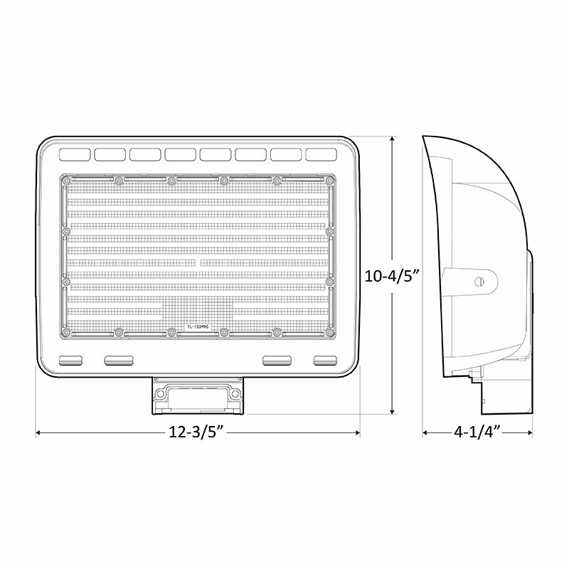 Westgate Mfg LF4PRO Architectural Flood Light, 50/80/100/150W, CCT Selectable, 0-10V, 120-277V, Bronze, LF4PRO-50-150W-MCTP