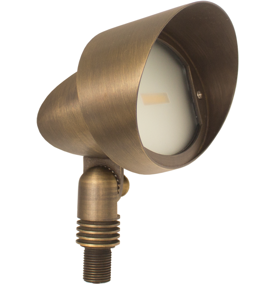 Westgate Mfg LFLD3 Solid Brass Oval Directional Light, 8W, 3000K, 12V, IP67, Bronze, LFLD3-8W-30K-BZ