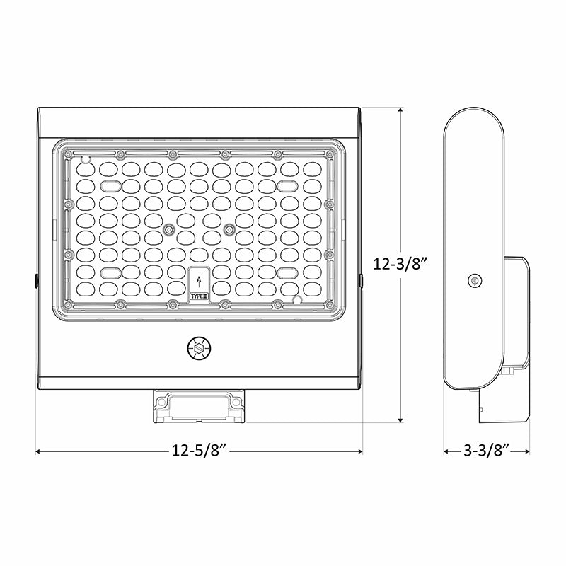 Westgate Mfg LFX Large Flood-Area Light, 50/80/100/150W, 5000K, 0-10V, 480V, Bronze, LFX-LG-50-150W-50K-480V