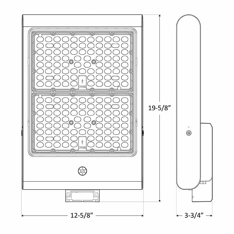 Westgate Mfg LFX-XL Flood/Area Light, 150/200/240/300W, 5000K, 0-10V Dimmable, TYPE III, Bronze, LFX-XL-150-300W-50K
