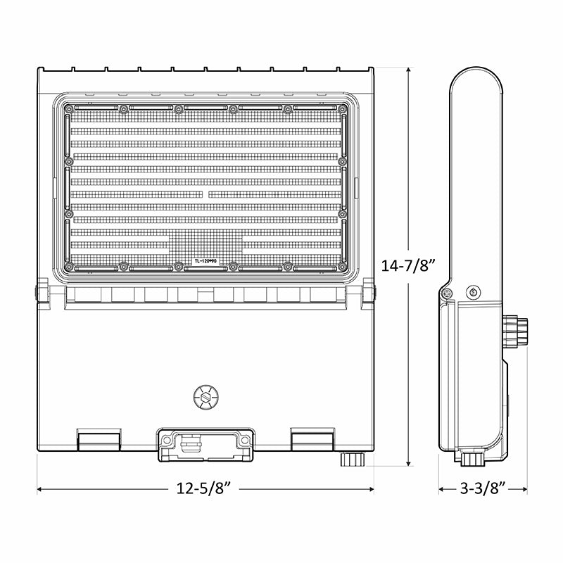 Westgate Mfg LFXPRO LG Flood-Area Light, 50/80/100/150W, CCT Selectable, 0-10V, IP65, Bronze, LFXPRO-LG-50-150W-MCTP