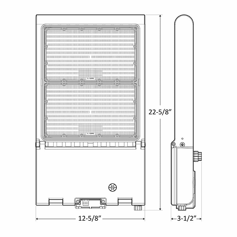 Westgate Mfg LFXPRO XL Flood-Area Light, 150/200/240/300W, CCT Selectable, 0-10V, IP65, Bronze, LFXPRO-XL-150-300W-MCTP-BK