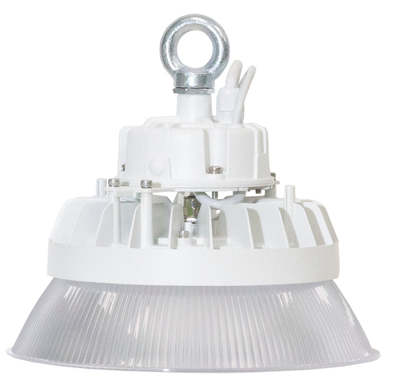Westgate Mfg LED Mini High Bay, 50W, 3000K, 1–10V Dimmable, IP66, White, LHB2-50W-30K-WH