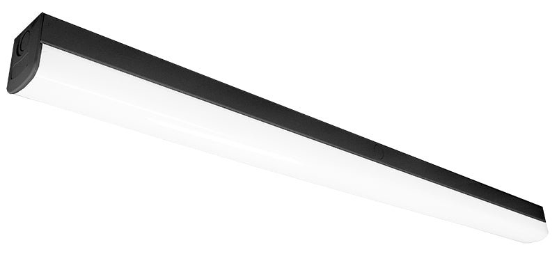 Westgate Mfg LSS 4FT Power & CCT Tunable Strip Light, 29/34/39/46W, CCT Selectable, 0–10V, IP44, Black, LSS-4FT-46W-MCTP-BK