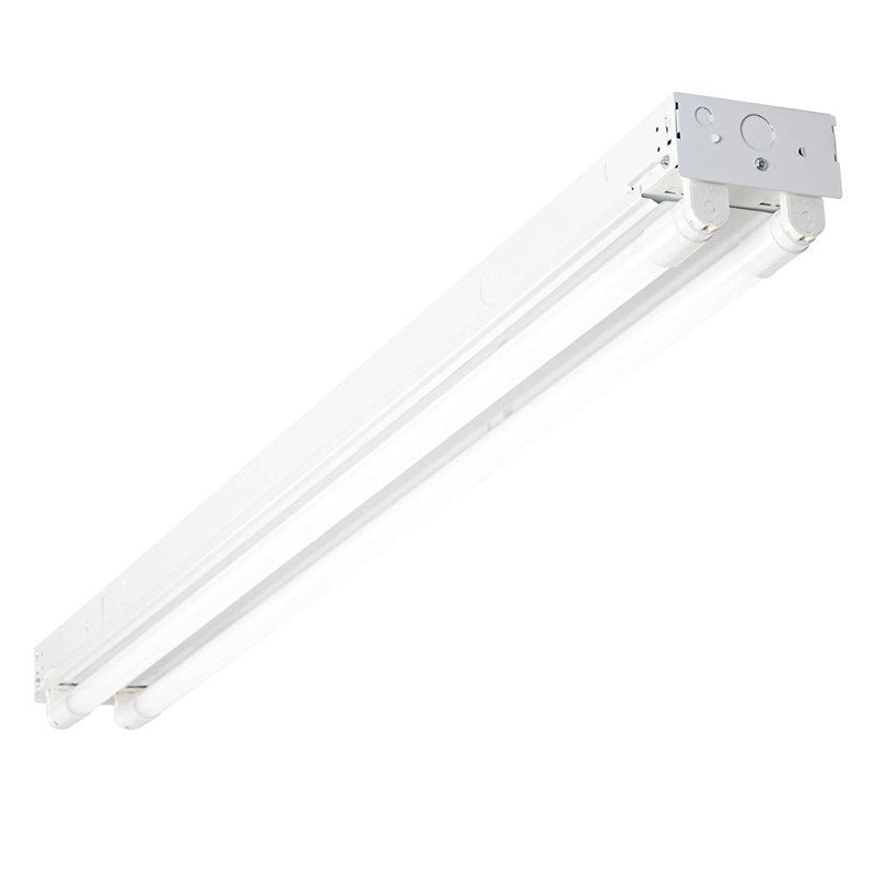 Westgate Mfg LRSL LED-Ready Strip Light, 18W, 4000K, 120-277V, 4 Ft./8 Ft., White, LRSL-4FT-2L-6PK-40K-F