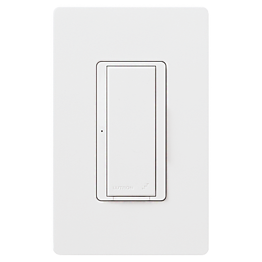 Lutron Maestro Wireless Switch, Incandescent/Halogen, Magnetic Low-Voltage, Electronic Low-Voltage, Non-Dim Fluorescent, Specification Grade, Multi-Location/Single-Pole, 120V/8A Light or 5.8 A Fan, Vive Enabled, White, MRF2S-8ANS120-WH
