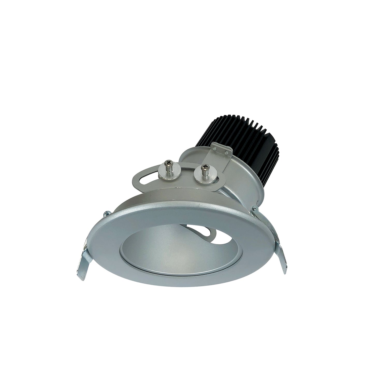 Nora Lighting 4" Sapphire II High Lumen Adjustable Downlight, Round 70-Degree Flood Reflector, 900lm, 2700K, Haze Self-Flanged   NC2-439L0927FHSF